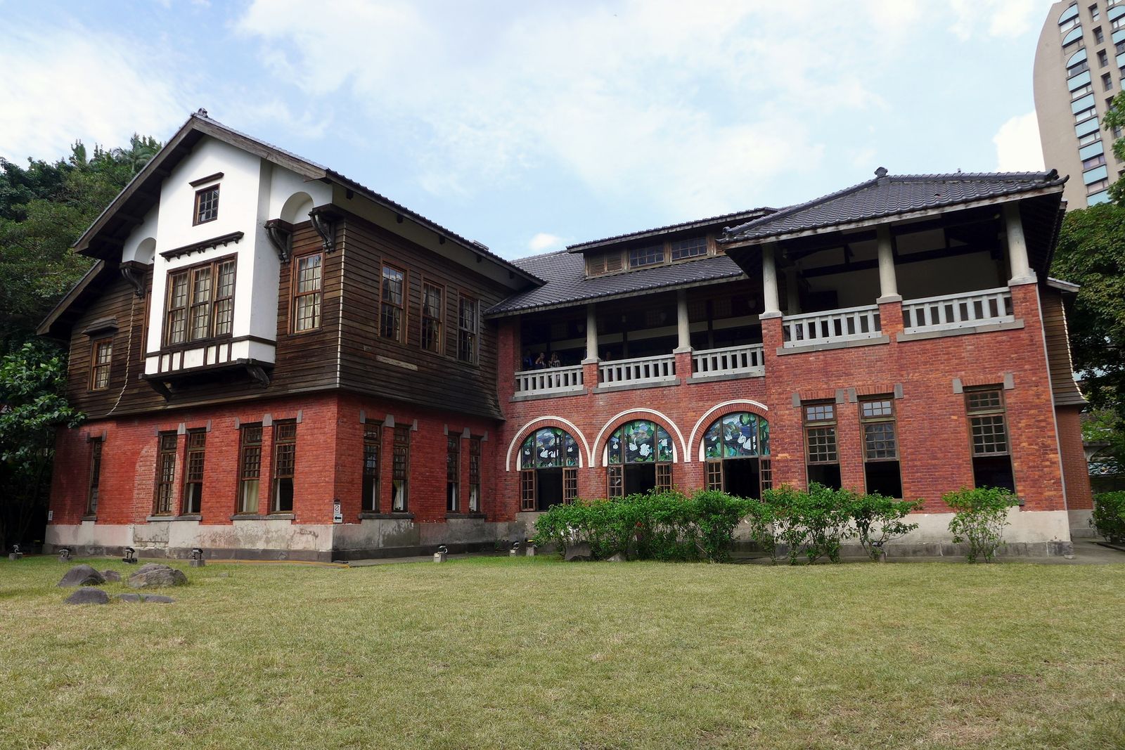 The Beitou Hot Spring Museum, a Japanese colonial-era wooden building from 1913 in Beitou, Taipei