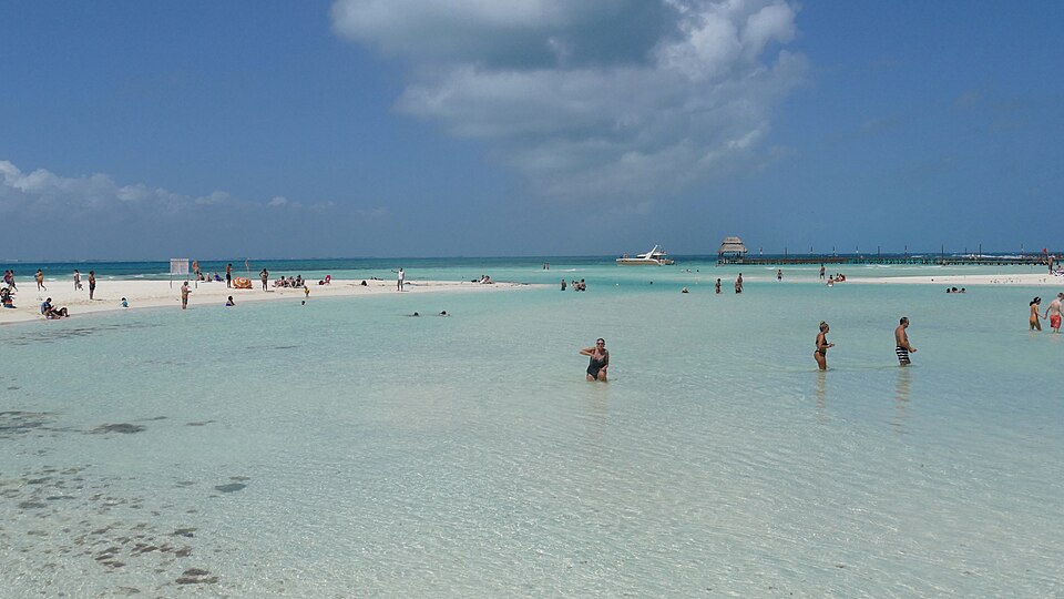 Isla Mujeres เกาะน้ำใส Playa Norte ใกล้กังกุน