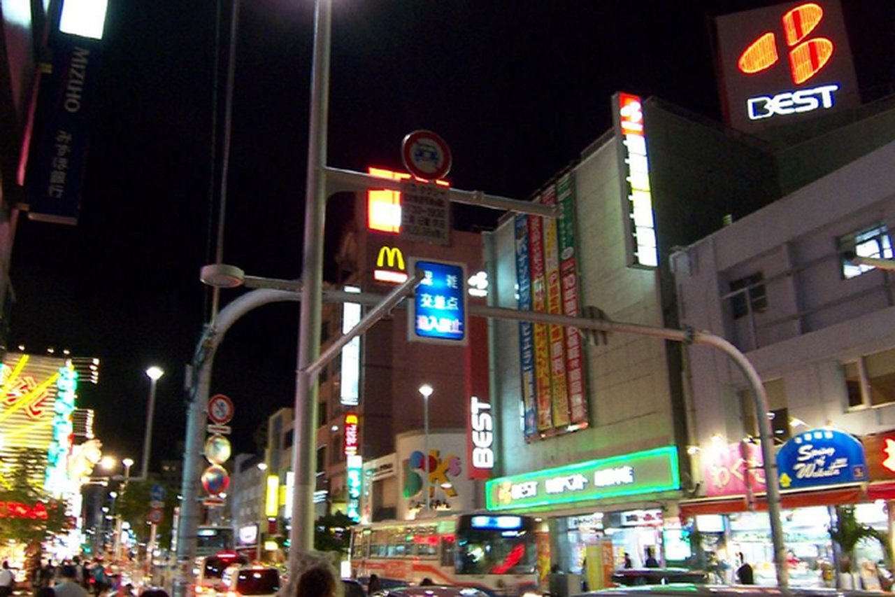 Kokusai-dori shopping street Naha Okinawa