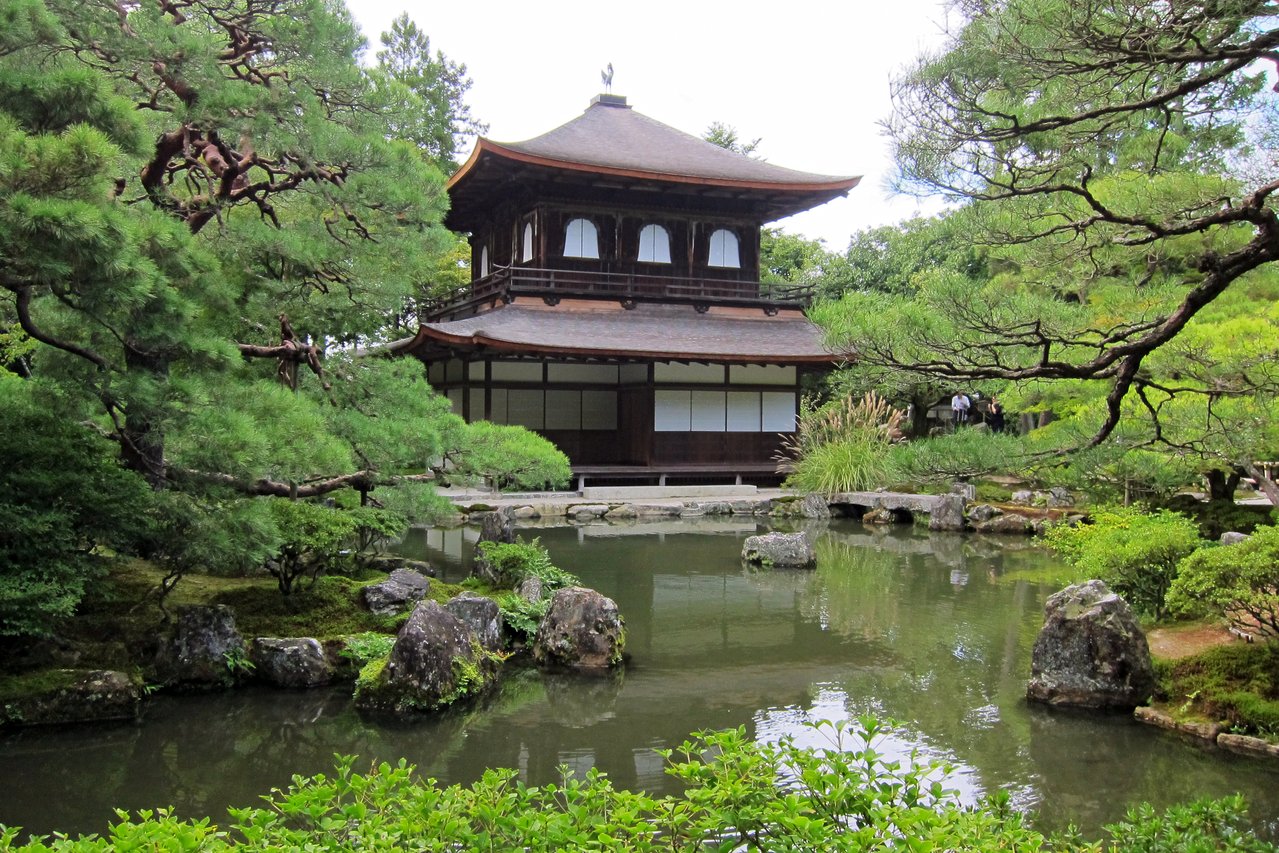 Ginkaku-ji ใบไม้แดง เกียวโต