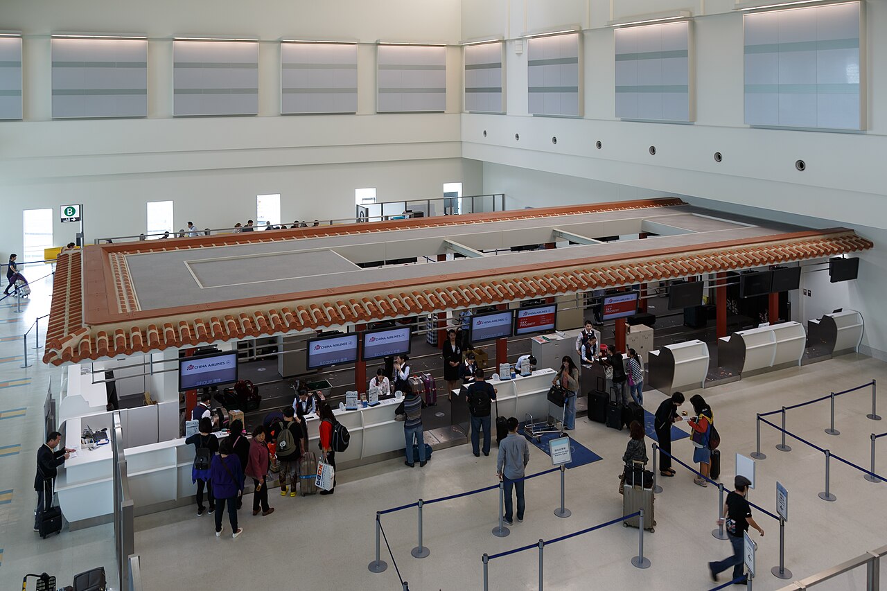Naha Airport OKA terminal check-in Okinawa