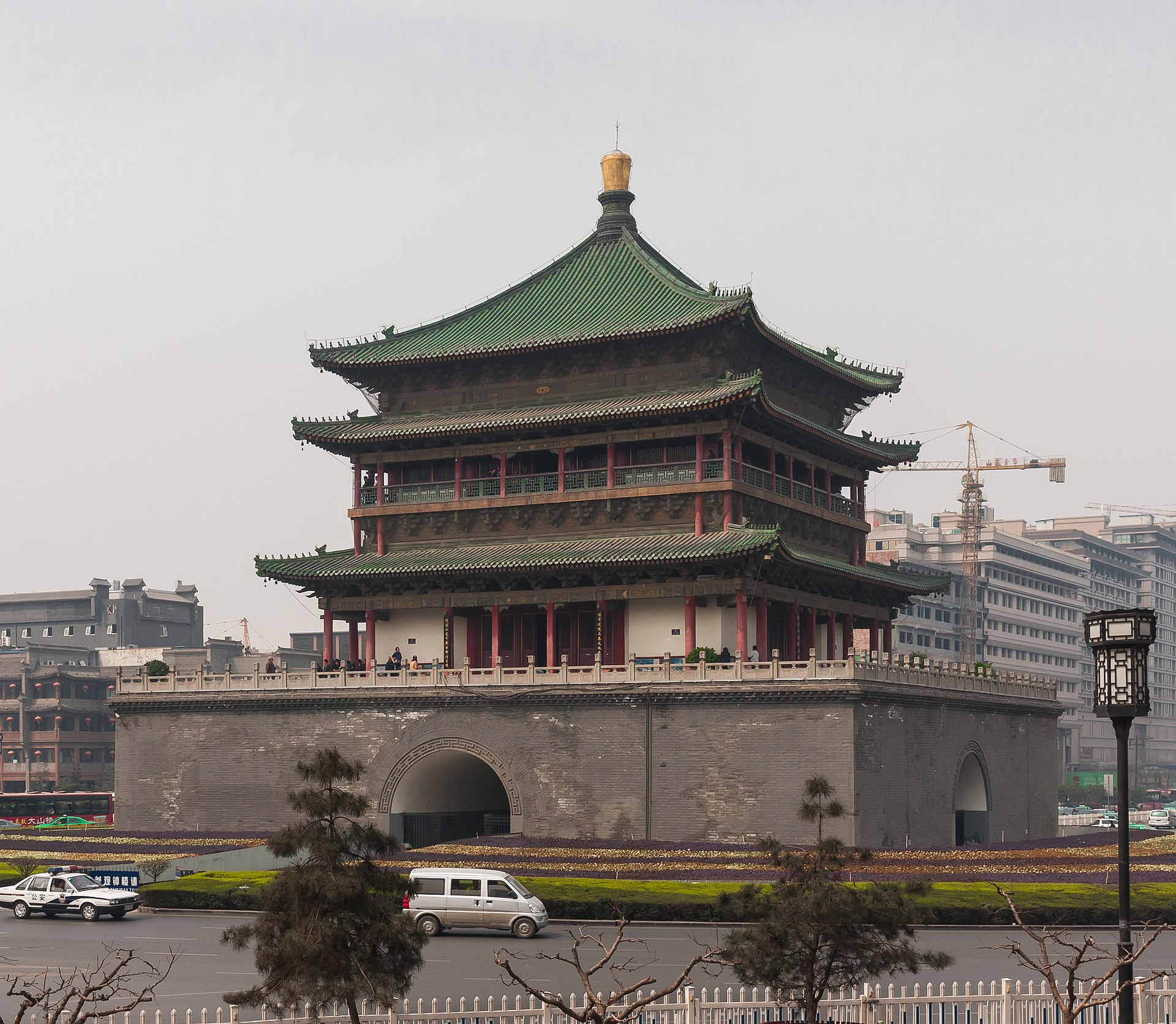 หอระฆังใจกลางเมืองซีอาน — เที่ยวซีอาน จีน