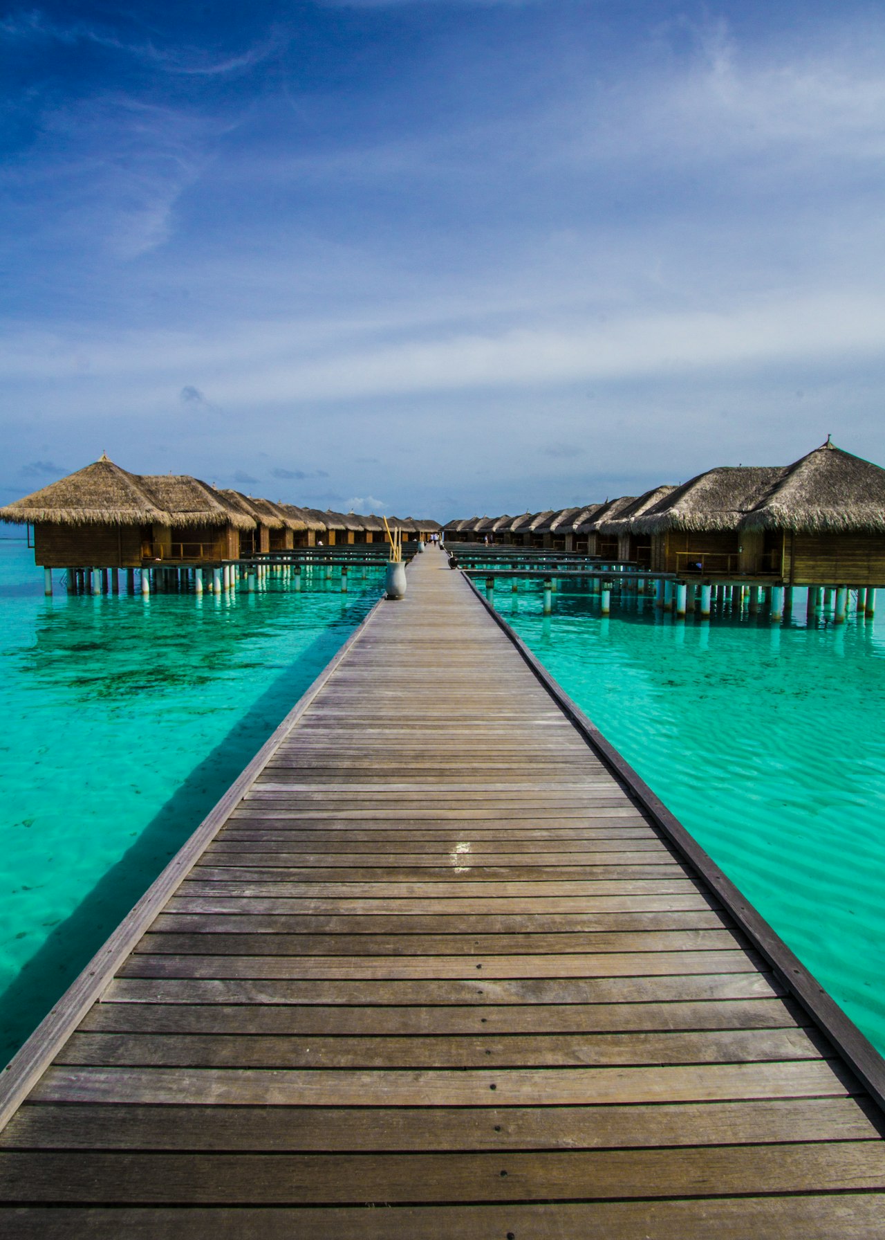 บังกะโลกลางน้ำทะเลสีเทอร์ควอยซ์ เกาะมอริเชียส — Overwater villas, Mauritius