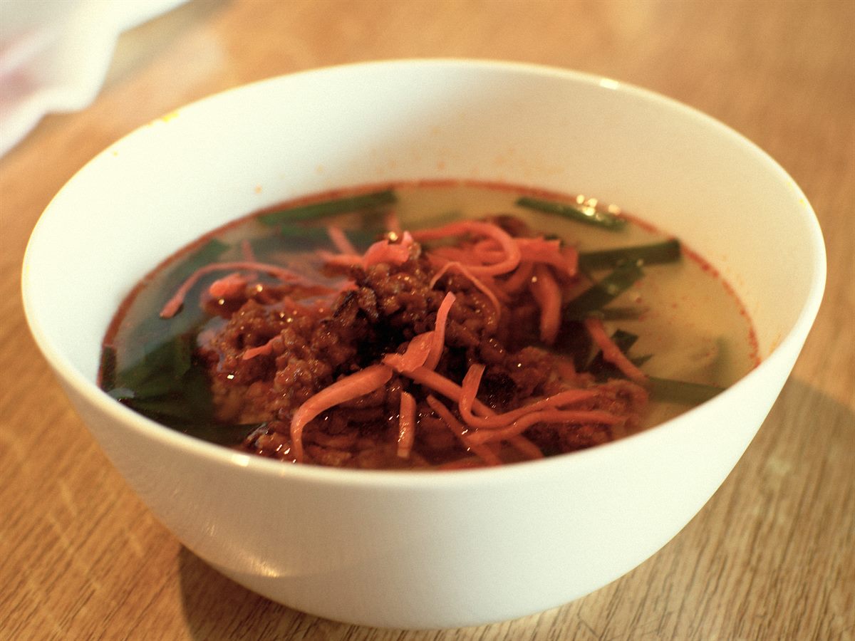 Taiwan Ramen ราเมนเผ็ดหมูสับสไตล์นาโกย่าที่คิดค้นโดยเชฟชาวไต้หวันที่ร้าน Misen ไม่ใช่ราเมนจากไต้หวัน