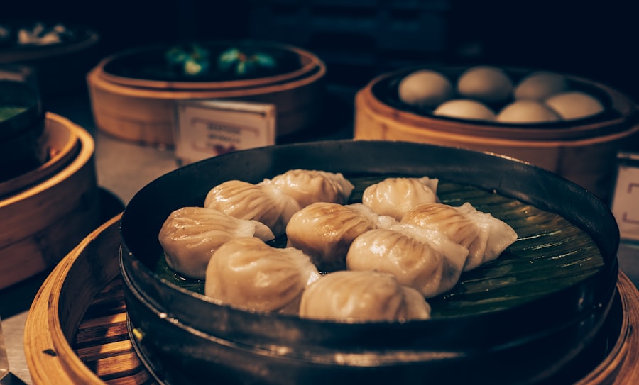บะหมี่เส้นเล็กน้ำมันงา (mee xian) กับขิงและเต้าหู้ ที่ร้านเจในไทเป