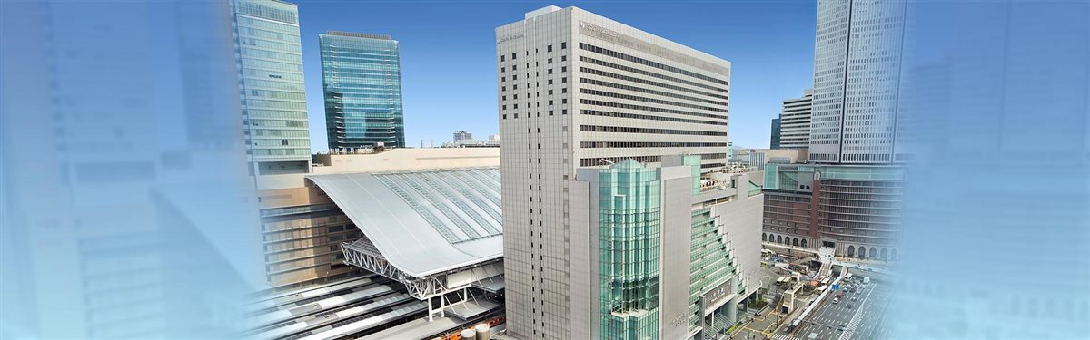 Sky Lobby city view at Hotel Granvia Osaka