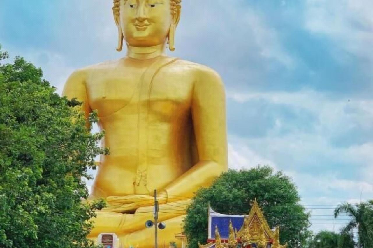 The Great Buddha of Thailand at Wat Muang, the tallest Buddha statue in the country, near the resort