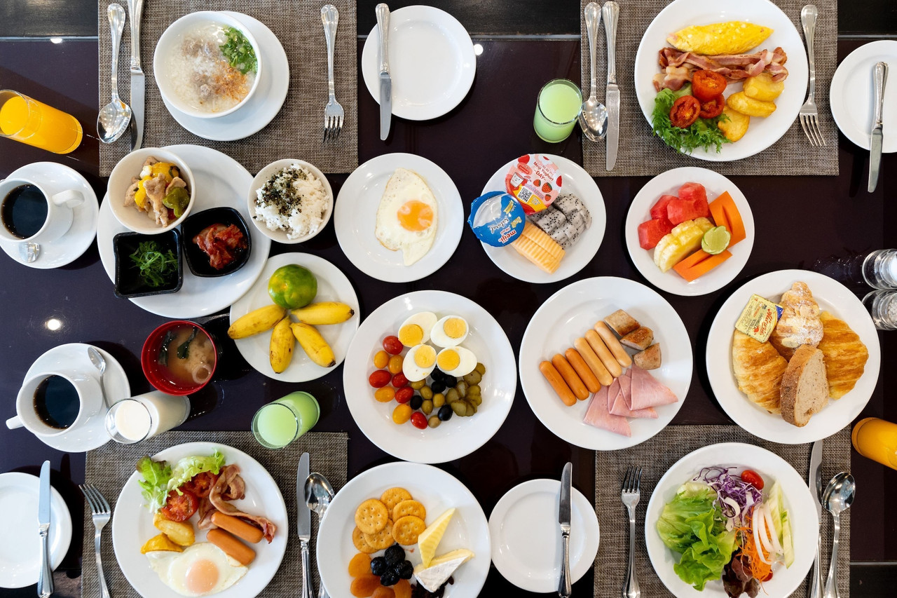 Full breakfast buffet spread at Classic Kameo Ayutthaya