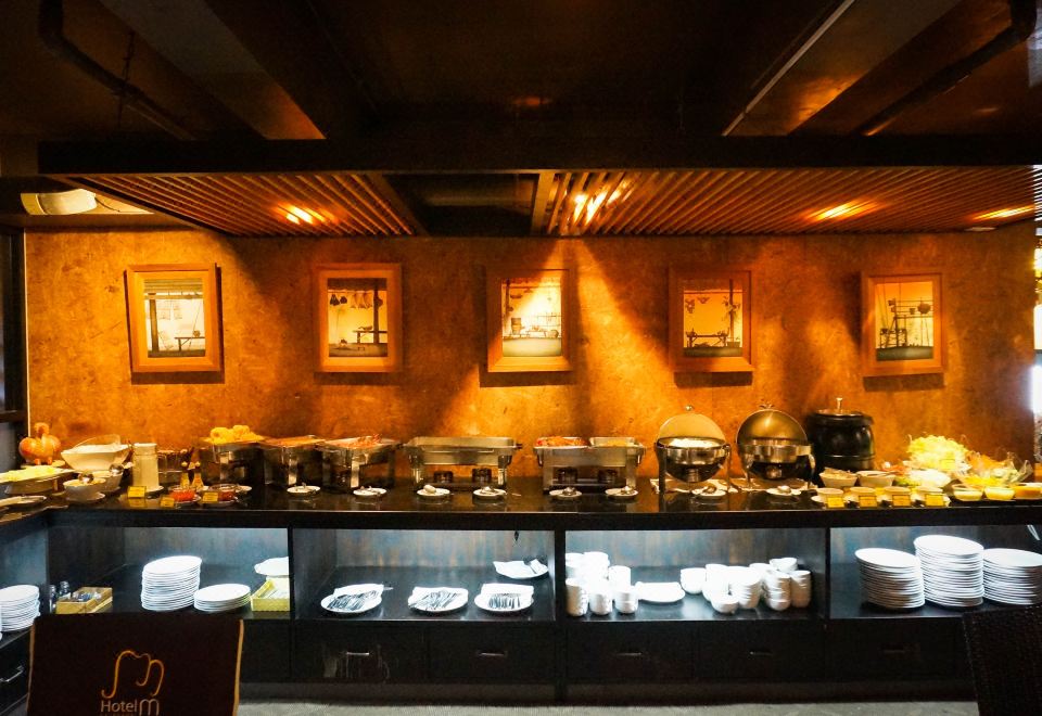 บุฟเฟ่ต์อาหารเช้าที่โรงแรม Hotel M Chiang Mai