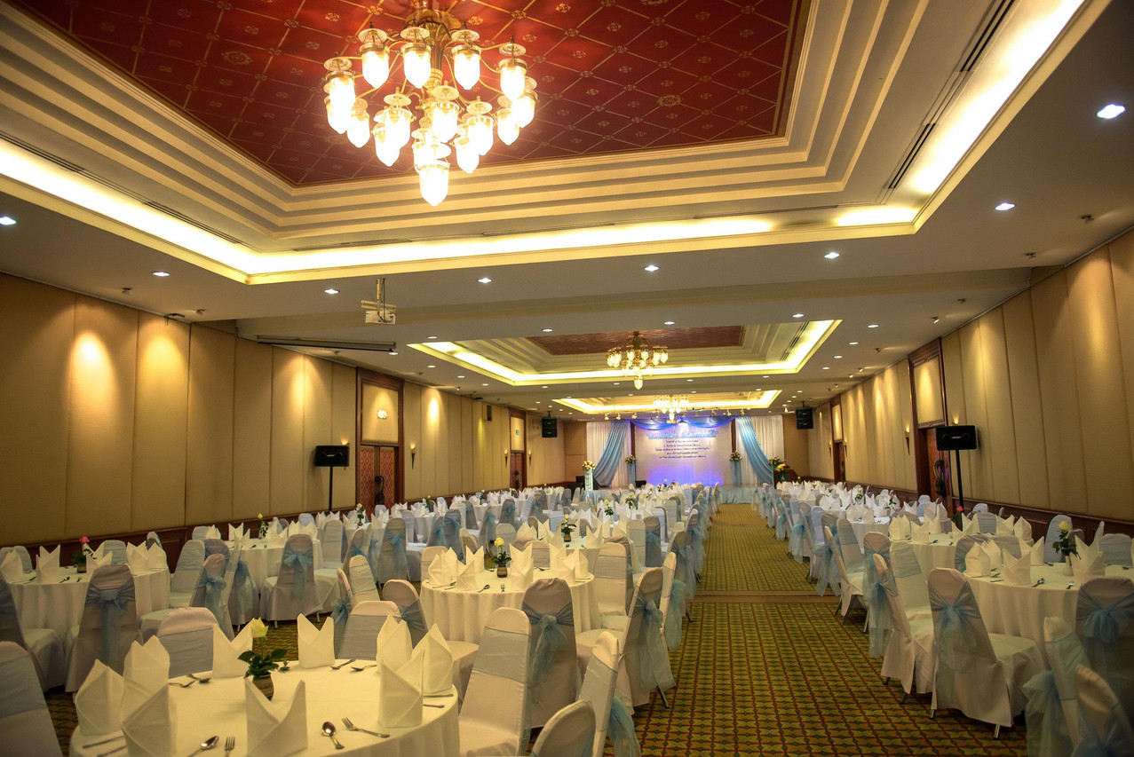Large banquet ballroom at Wiang Inn Hotel