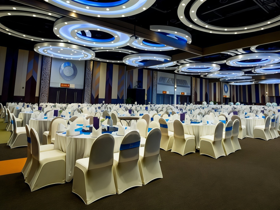 Large banquet and conference hall at the hotel