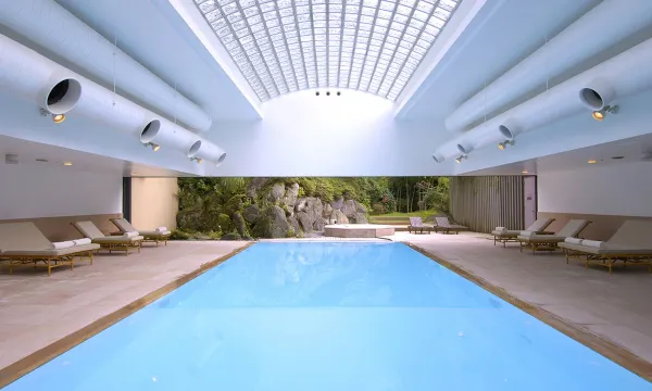 Gora Kadan indoor swimming pool with skylight