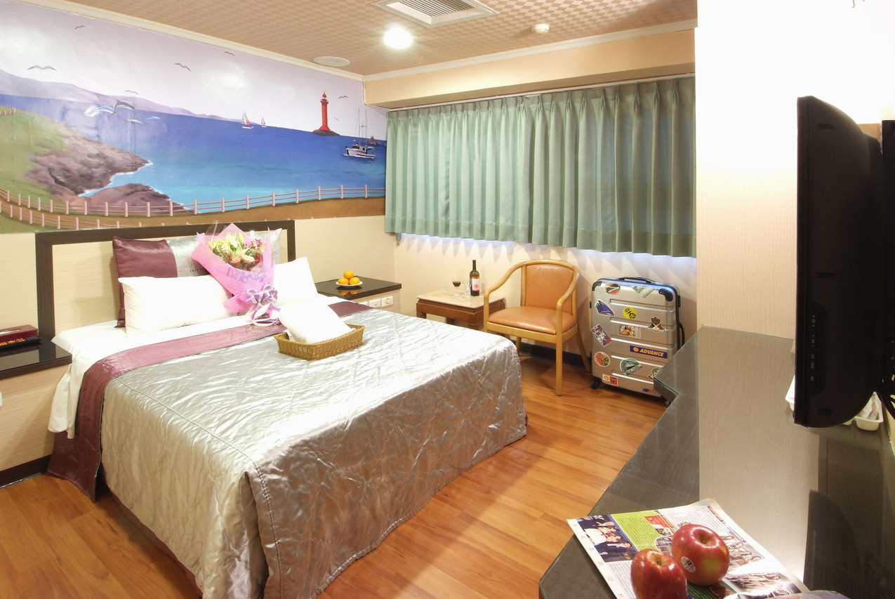 ห้องพัก Deluxe สไตล์ใต้ทะเล Left Bank Hotel Hsinchu