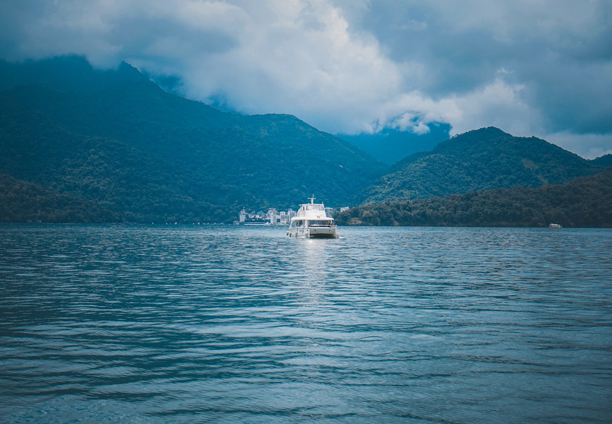 Sun Moon Lake view from a room at Hu Yue Lakeview Hotel