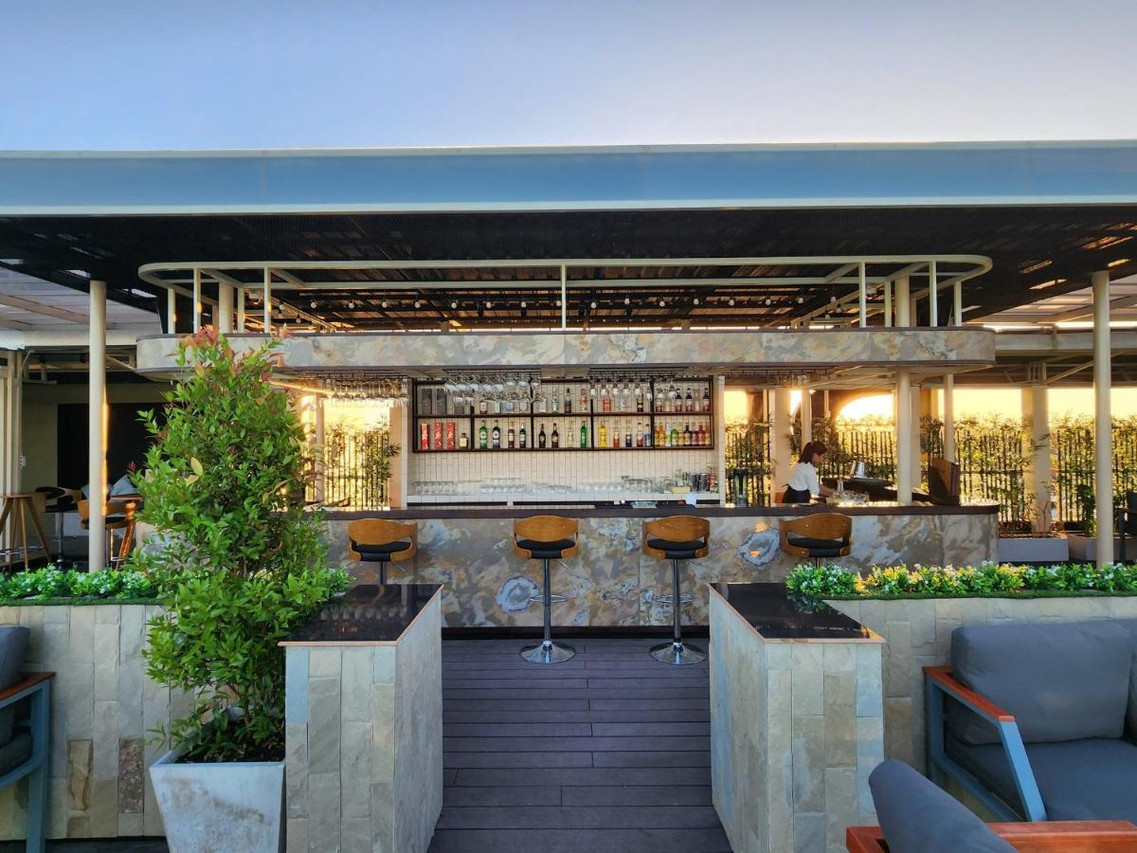 BLU Rooftop bar at sunset