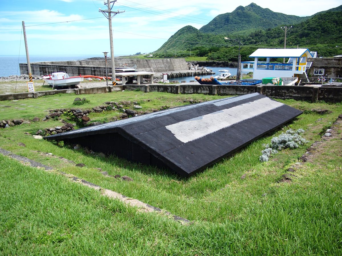 Traditional Tao underground dwelling — the distinctive typhoon-resistant architecture of Orchid Island's indigenous community