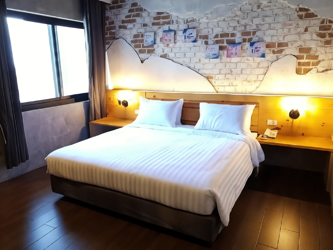 ห้องพัก Southern View Hotel Pattani ผนังอิฐโชว์ พื้นไม้ โทนอุ่น