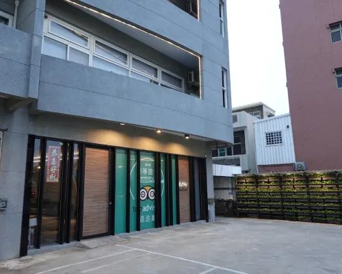 Public area and reception at Green Hotel Penghu, central Magong