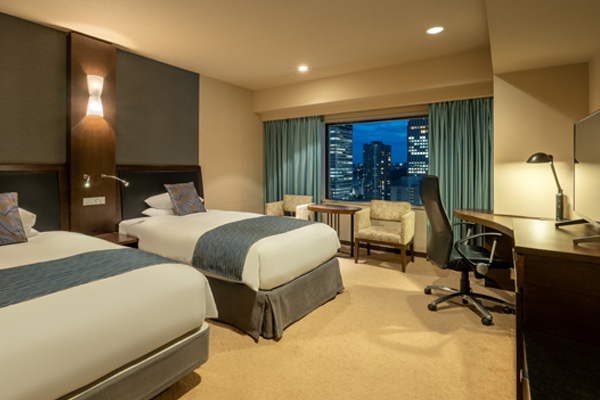 Hotel Metropolitan Sendai Deluxe Twin room with night city view