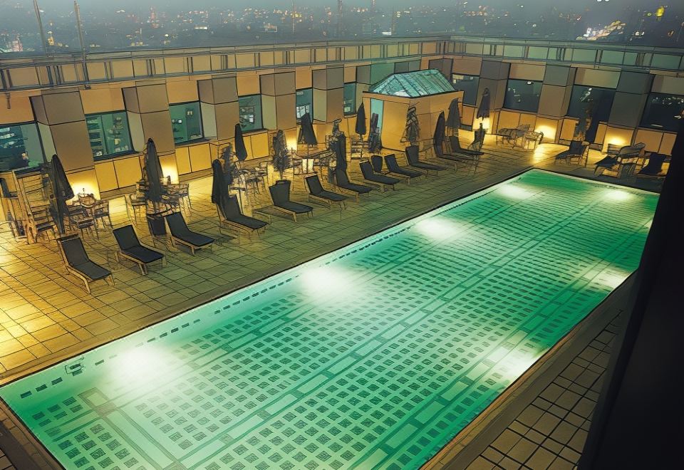 Outdoor pool at The Splendor Taichung