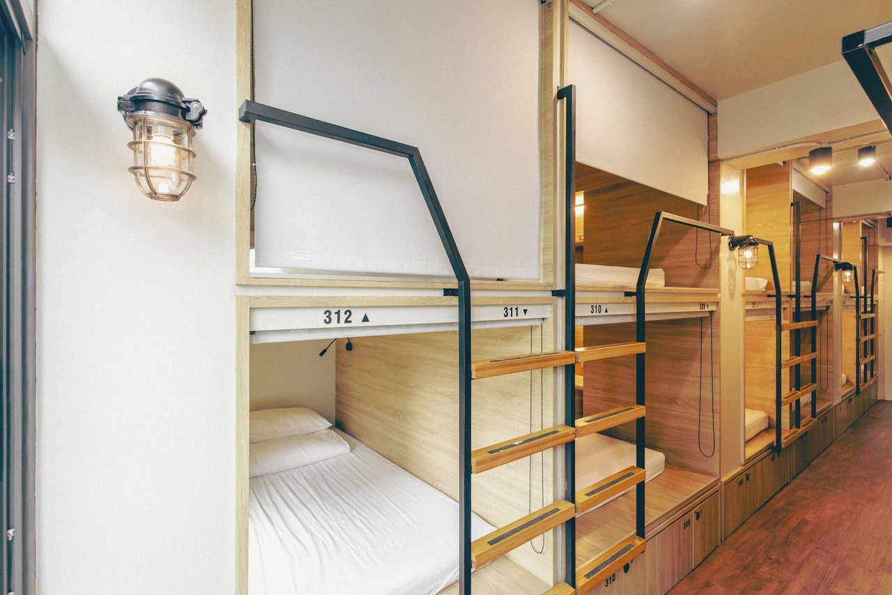 แคปซูลนอนของ Dongmen 3 Capsule Inn ไทเป