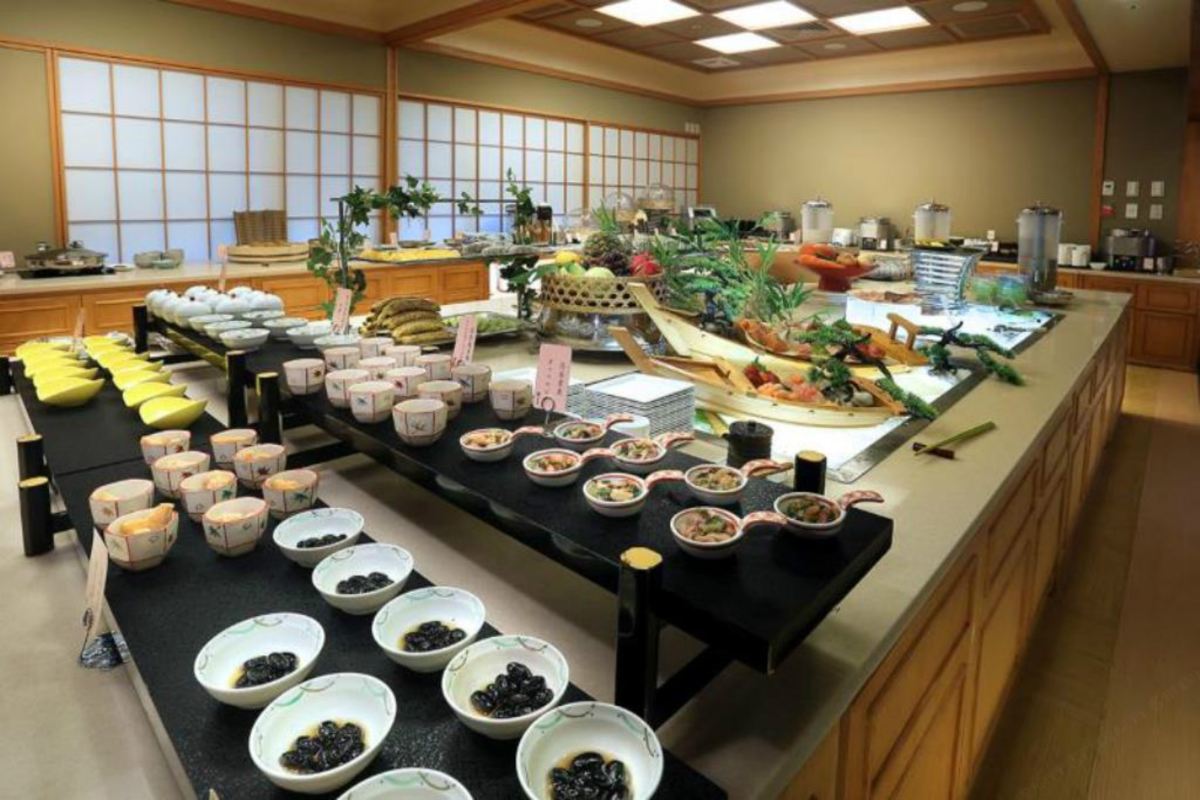 The Japanese kaiseki dining room