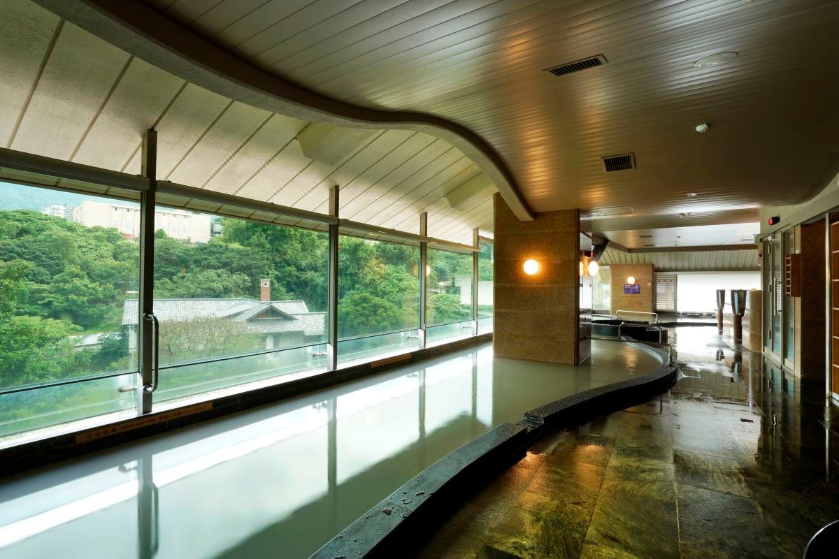 A tatami-floored ryokan-style guest room