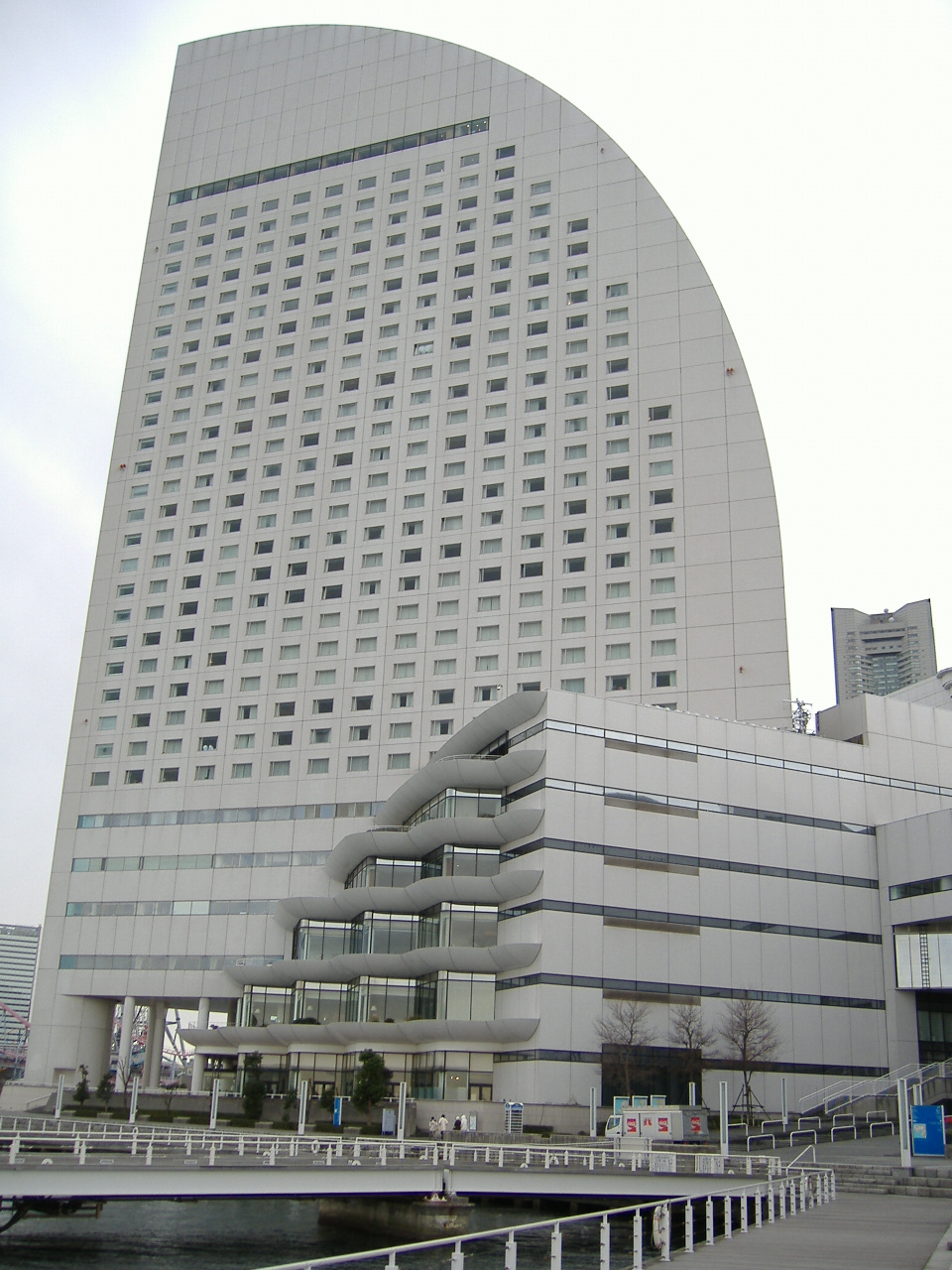 InterContinental Yokohama Grand waterfront view from Minato Mirai